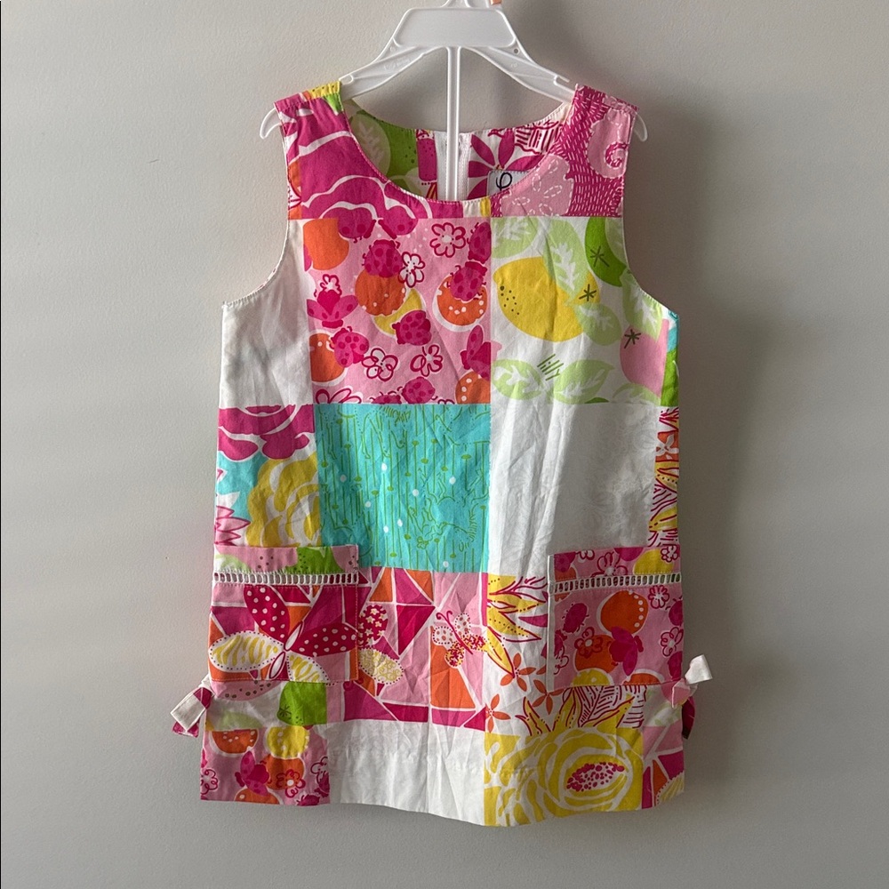 Lilly Pulitzer Colorful Patchwork Kids Dress 4T
